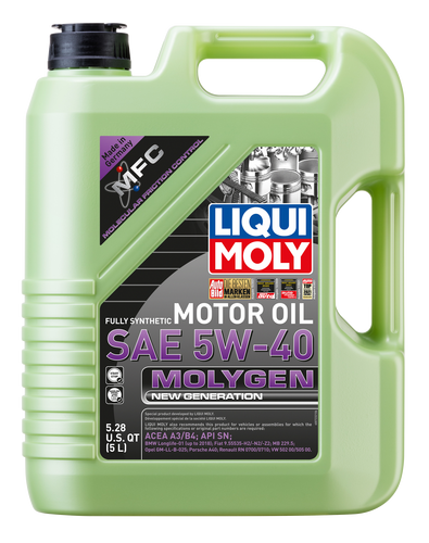 Liqui Moly Leichtlauf High Tech - 5W-40 Molygen Synthetic Engine Oil